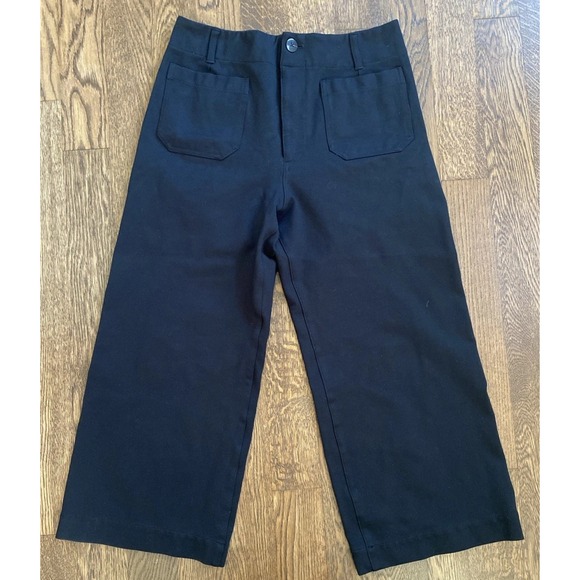 Maeve Pants - Maeve Anthropologie The Colette Ponte Crop Wide-Leg Pants by Maeve 31